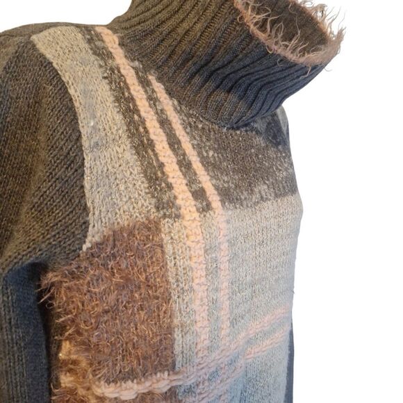 Skovhuus Danish knitwear colorblock cozy sweater size M - Picture 3 of 9